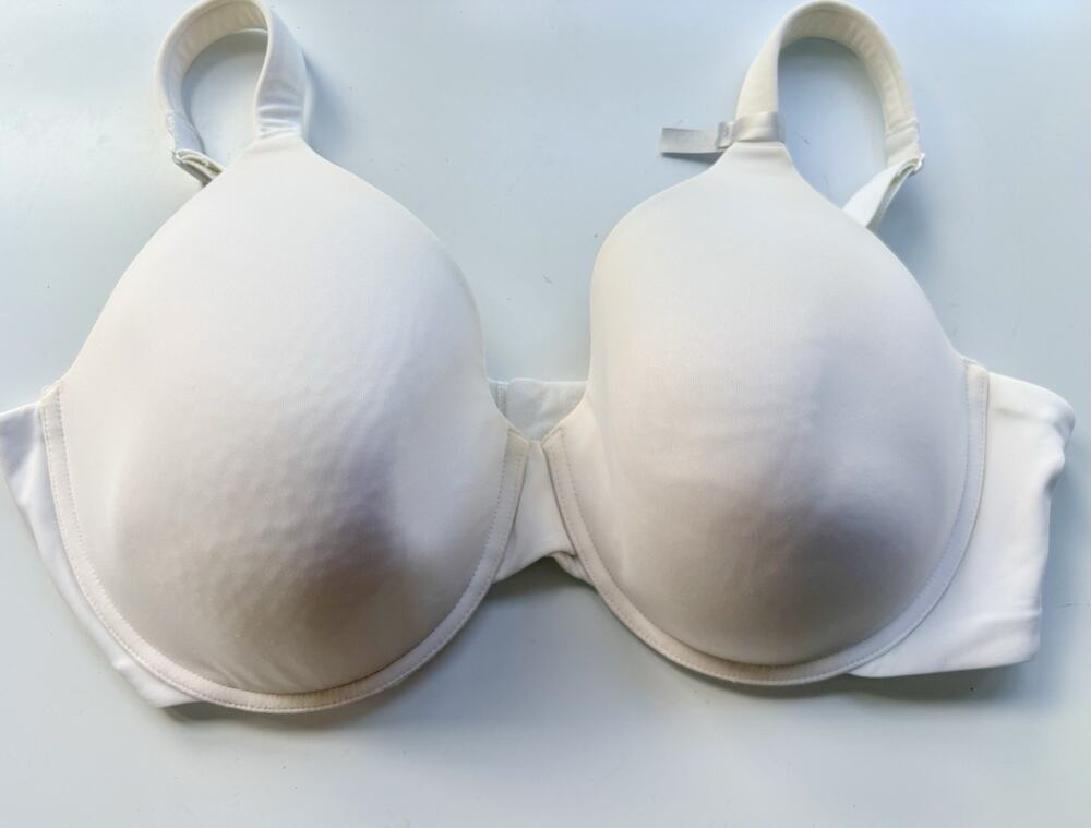 44DD Ambrielle Bra Everyday Full Coverage Padded Underwire White Padded Straps